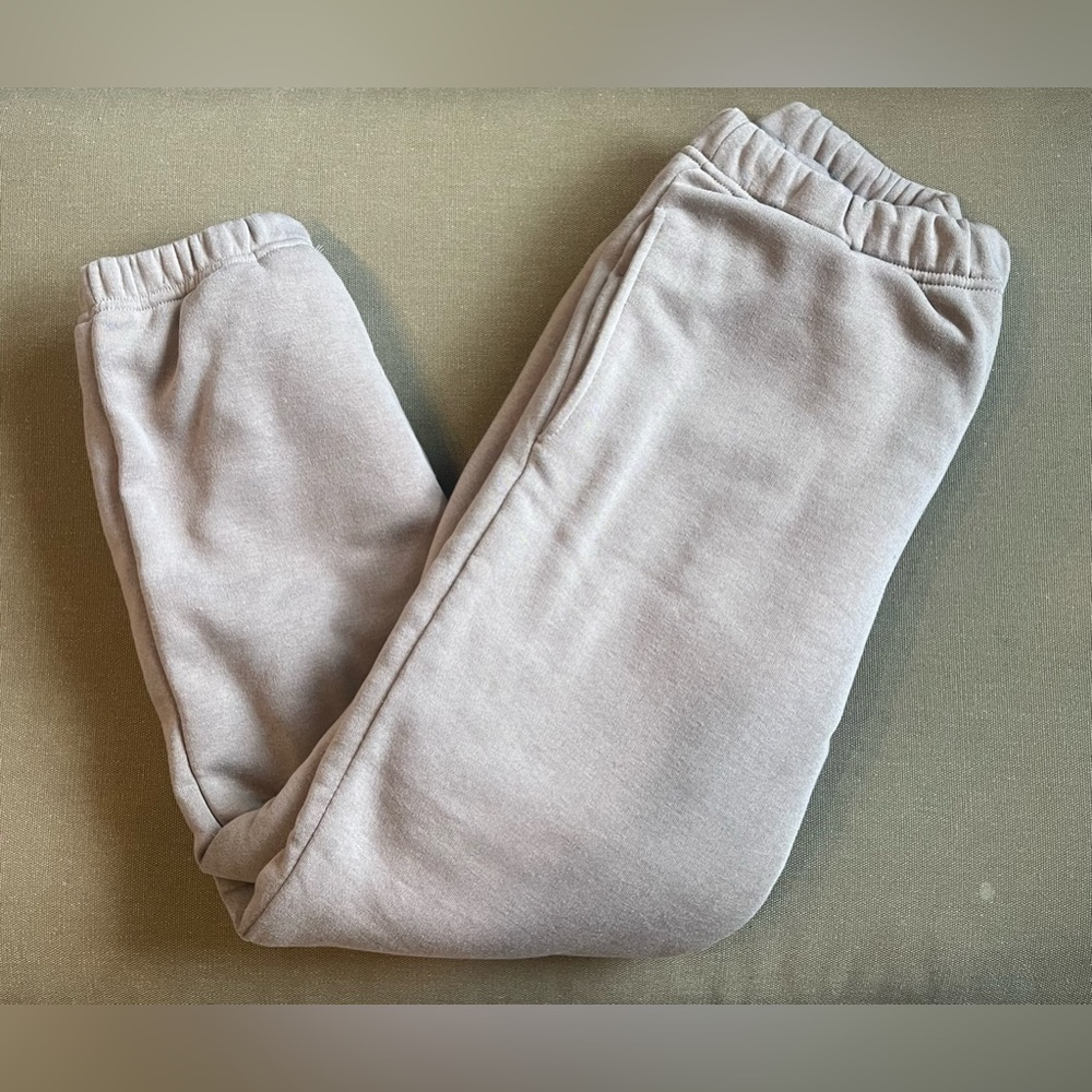 Tan Sherpa Sweatpants